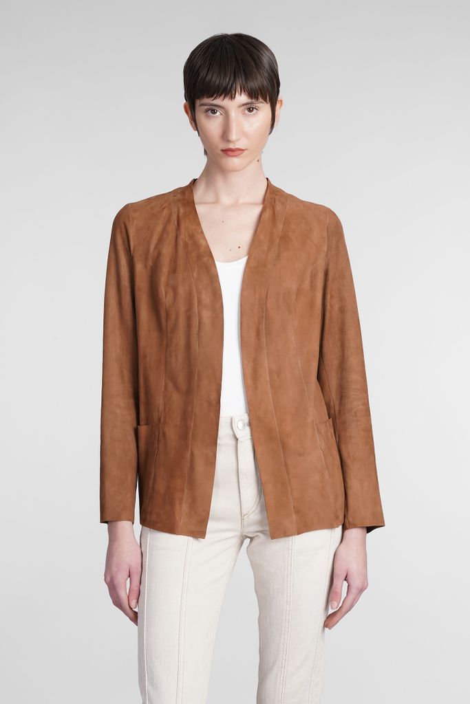 Blazer In Brown Leather