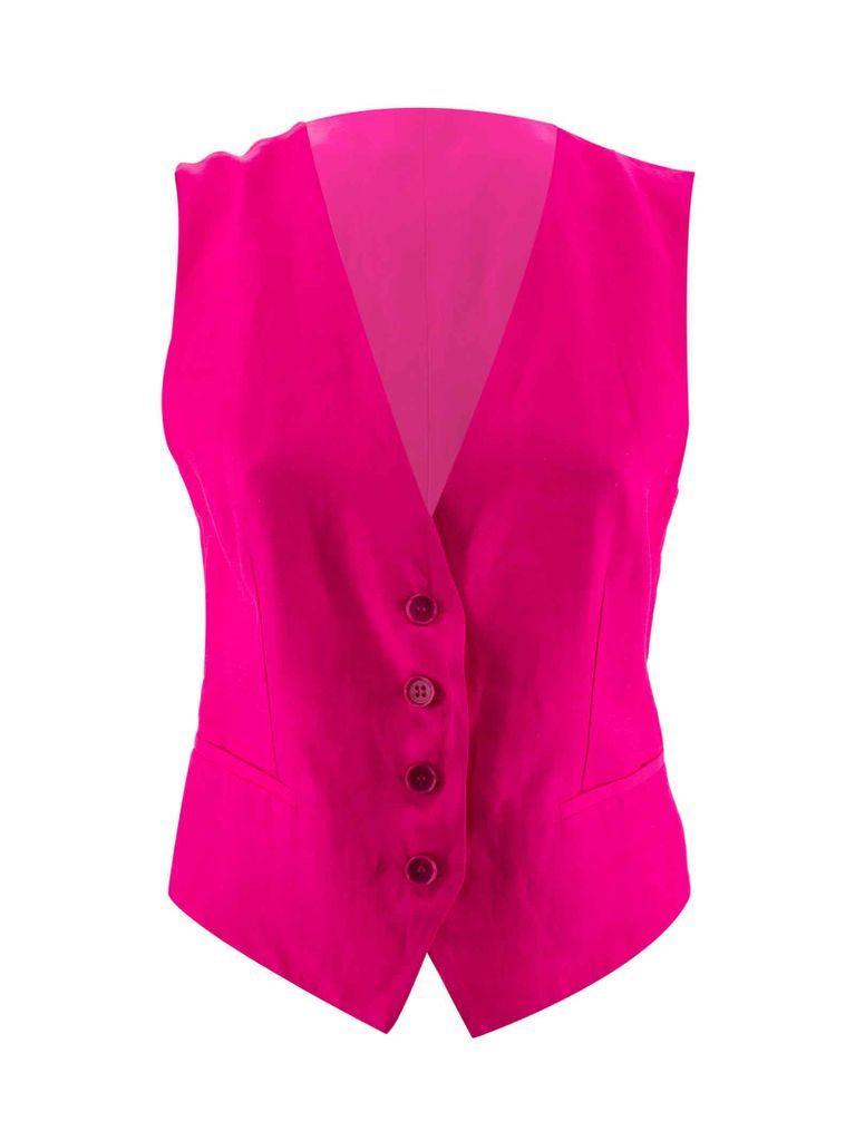 Button-Front Tailored Waistcoat