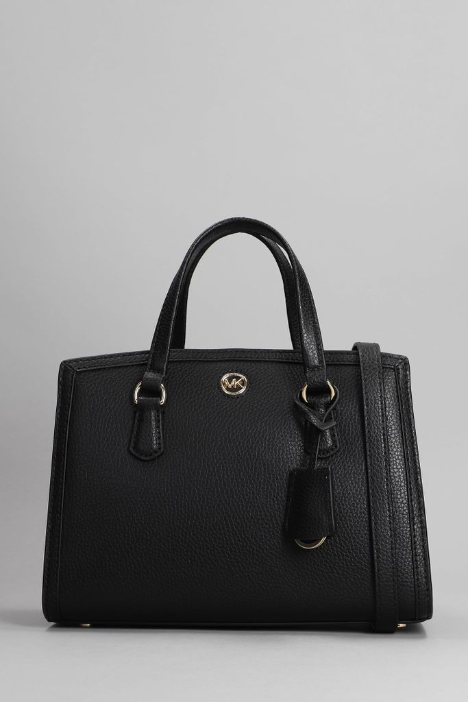 Chantal Hand Bag In Black Leather