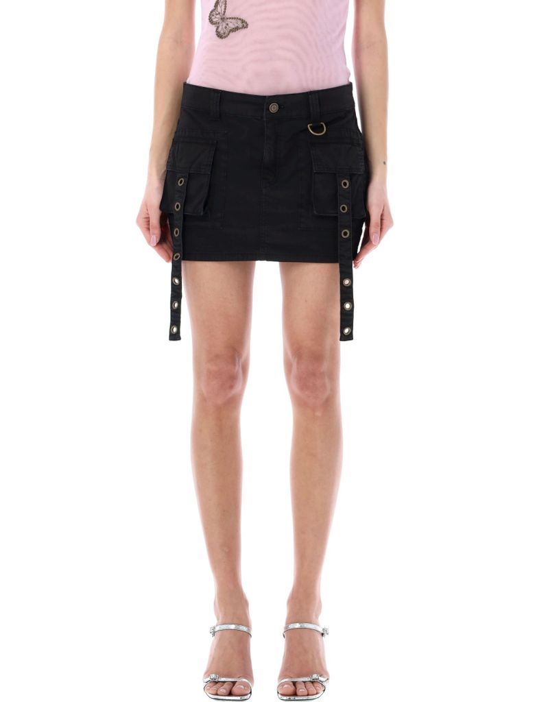 Cargo Pockets Mini Skirt
