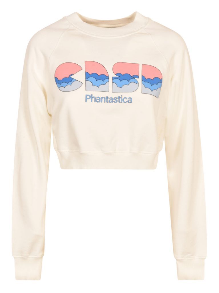 Casa Print Cropped Sweatshirt