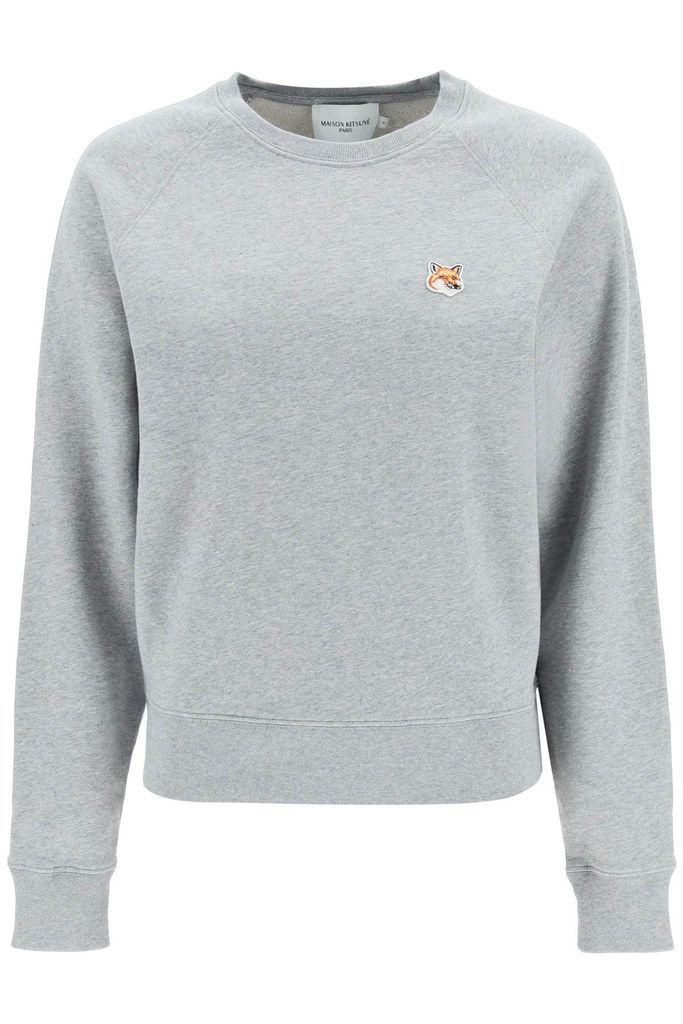 Crew-Neck Sweatshirt With Embroidered Patch