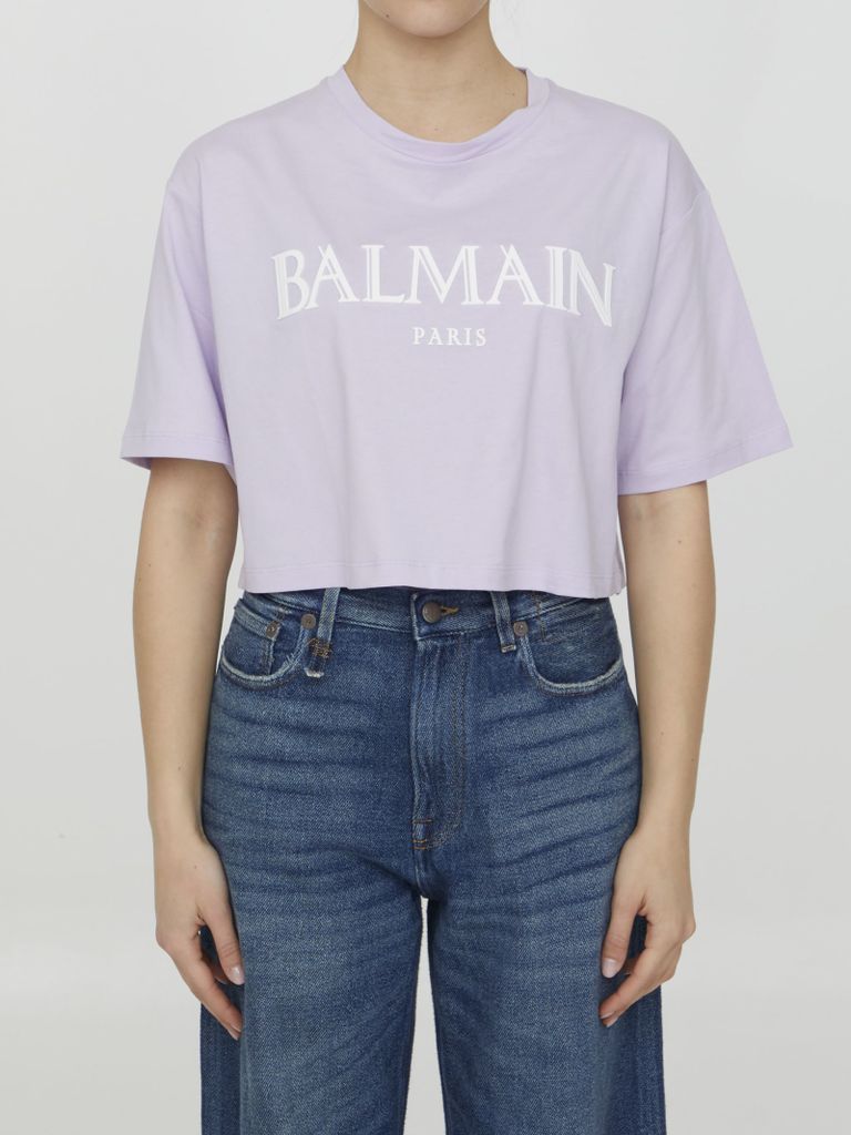 Cropped T-Shirt With Logo