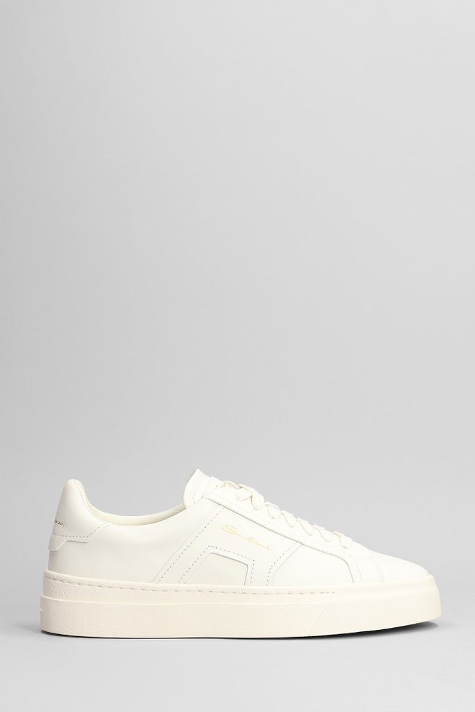 Dbs6-Xwli55 Sneakers In White Leather