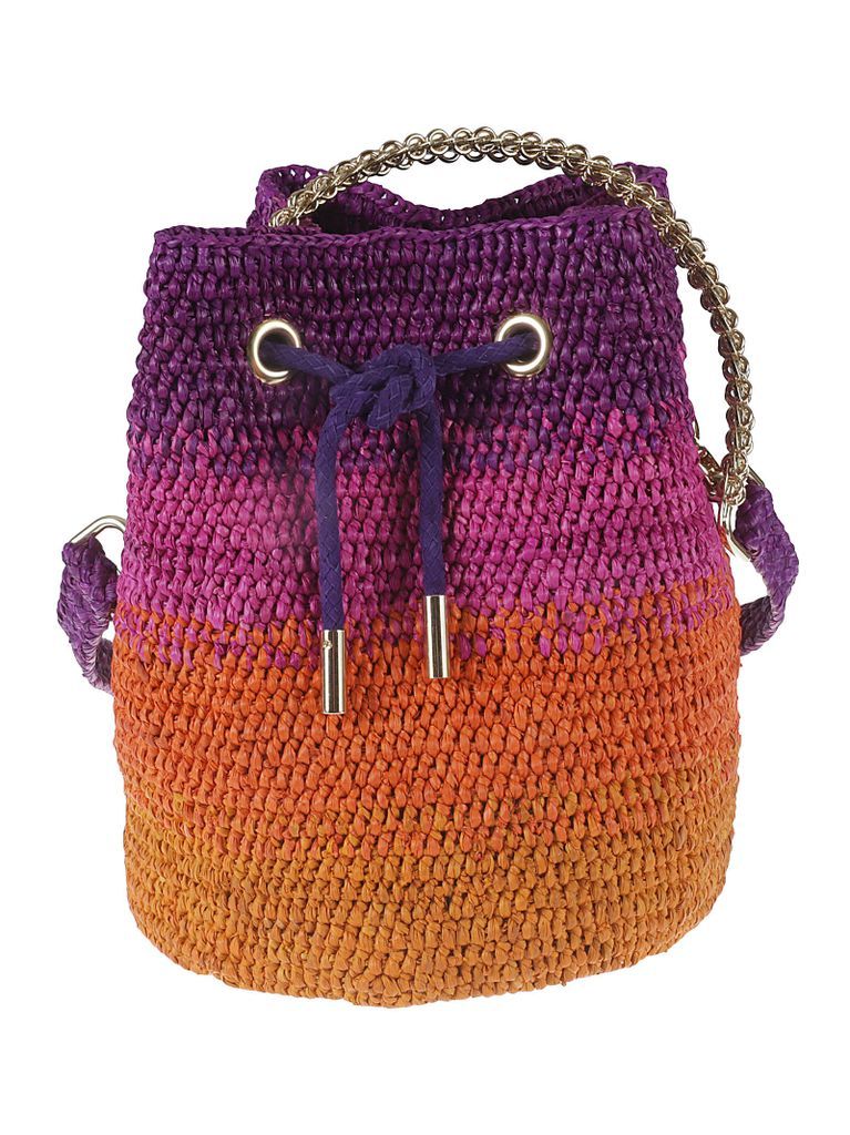 Crochet Laced Bucket Bag