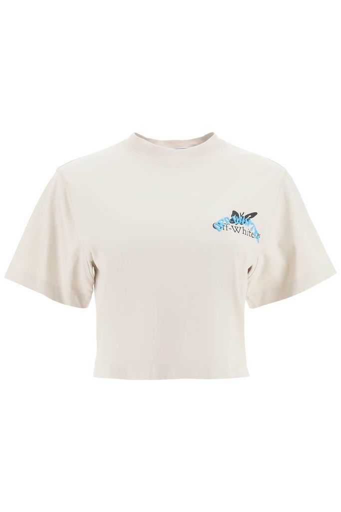 Cropped Butterfly T-Shirt