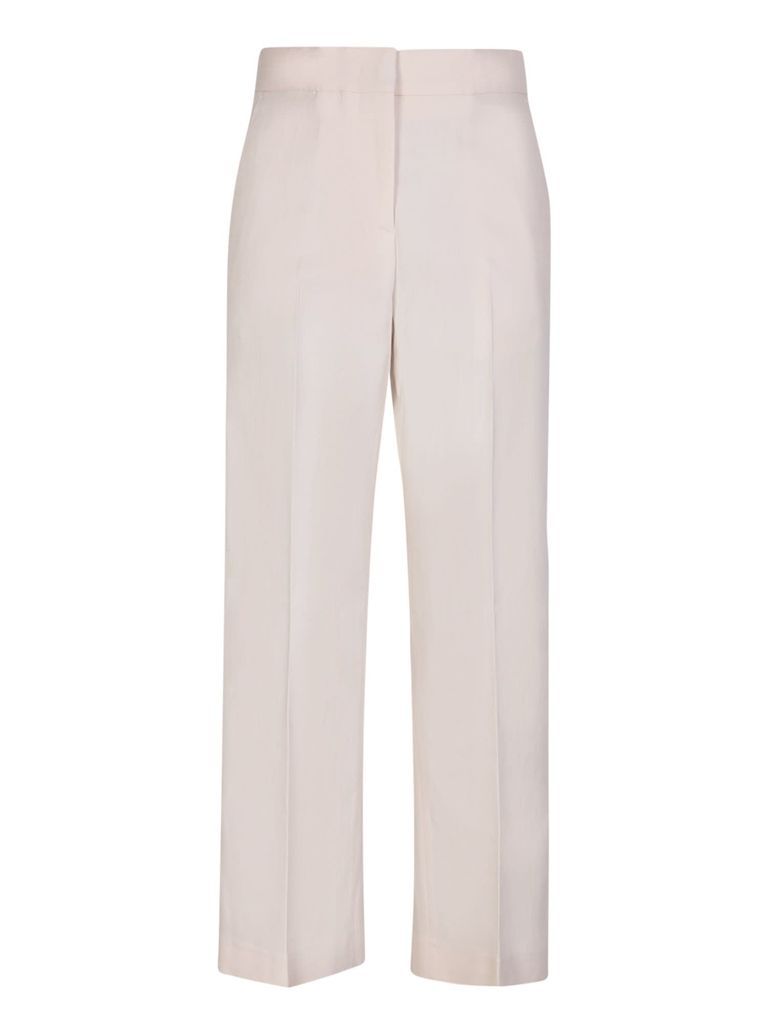 Cropped Ivory Trousers