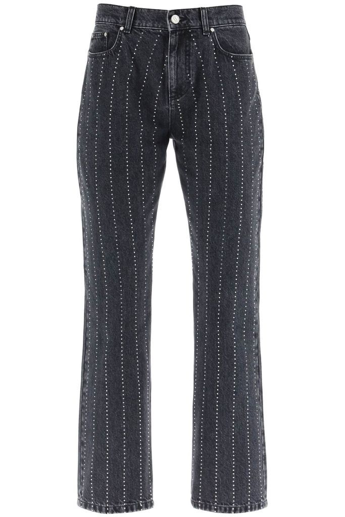 Crystal Pinstriped Jeans