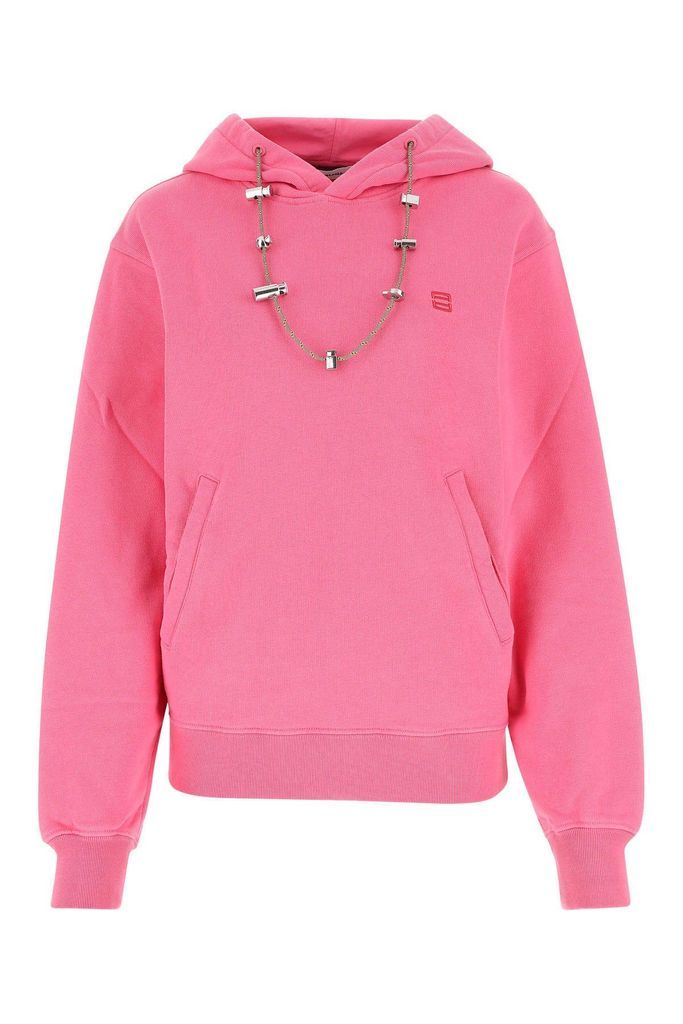 Dark Pink Cotton Sweatshirt