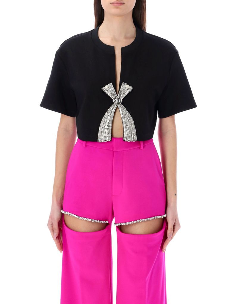 Deco Bow Cropped T-Shirt