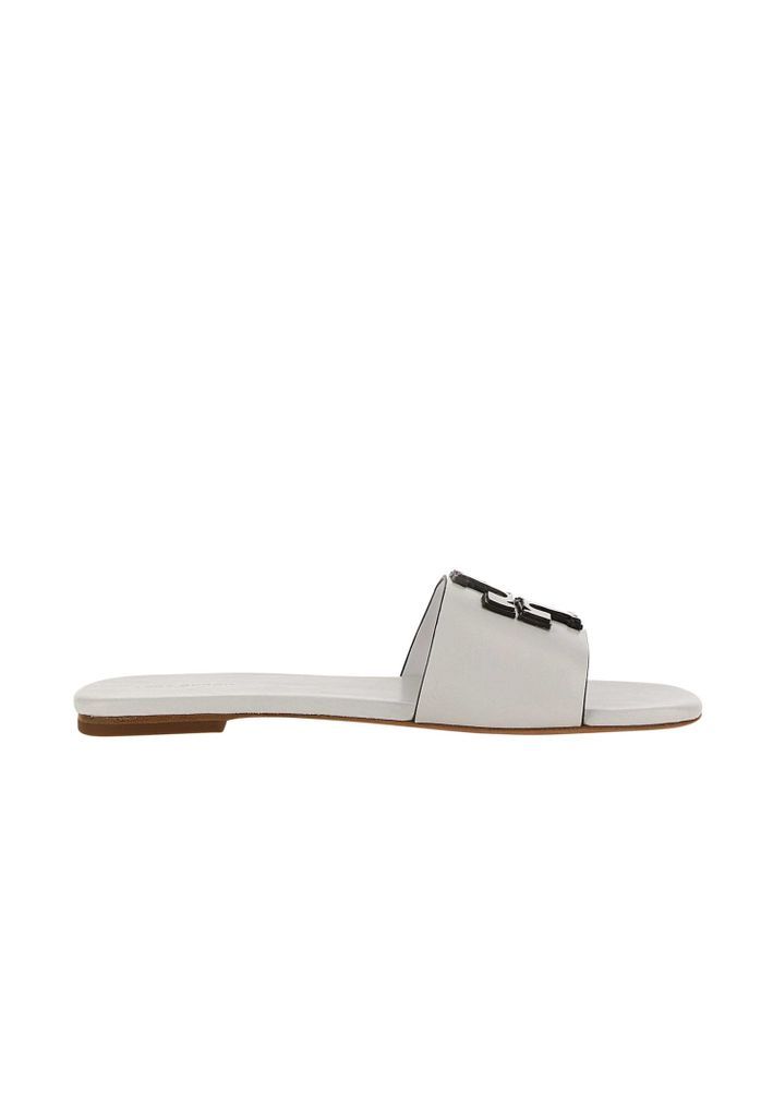 Double Stack Logo Sandals Leather