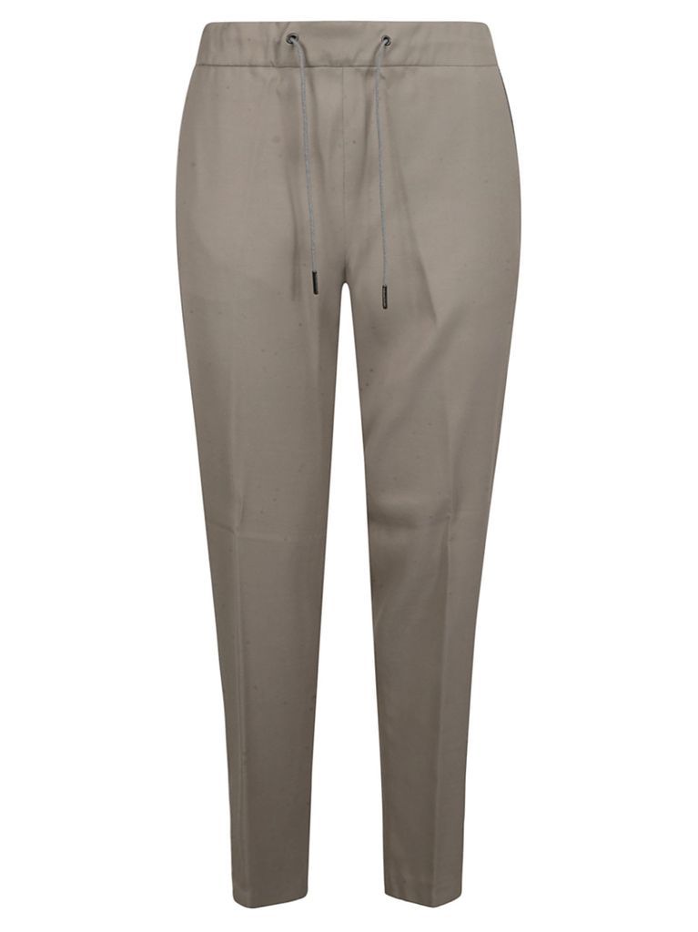 Drawstring Waist Plain Trousers