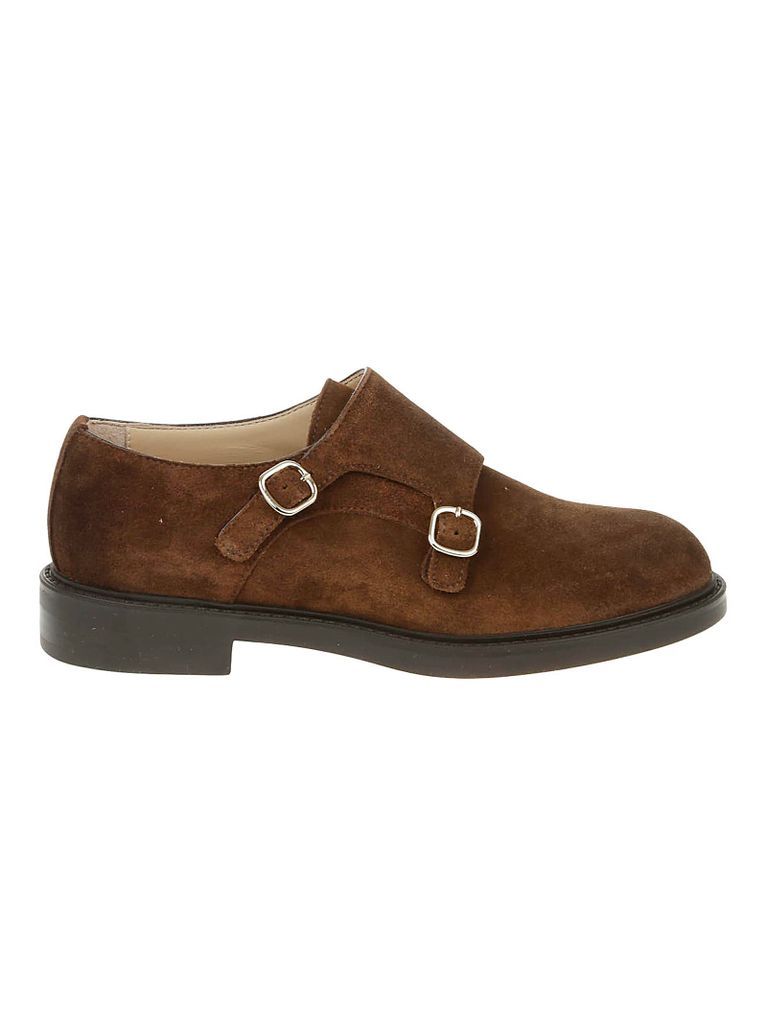 Double-Buckle Derby Shoes