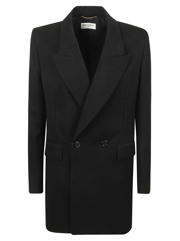 Double-Breasted Plain Long Dinner Jacket