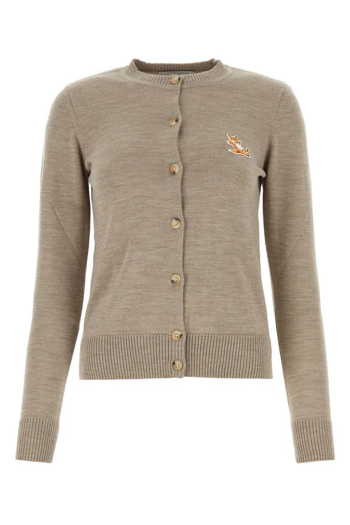 Dove Grey Wool Cardigan