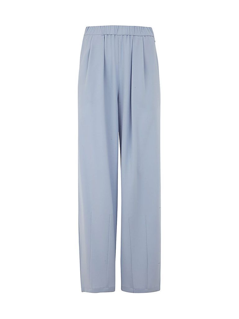 Elastic Waist Trousers With Pences