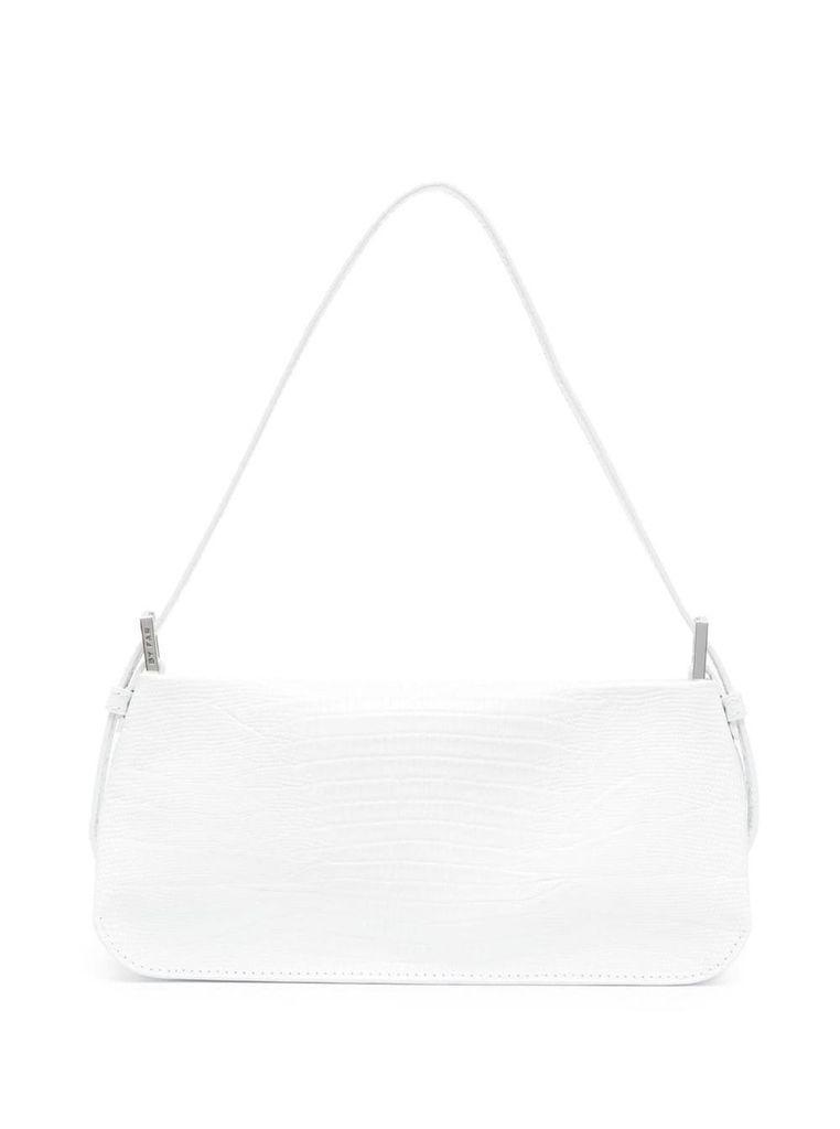 Dulce White Lizard Embossed Shoulder Bag In Leather Woman By Far