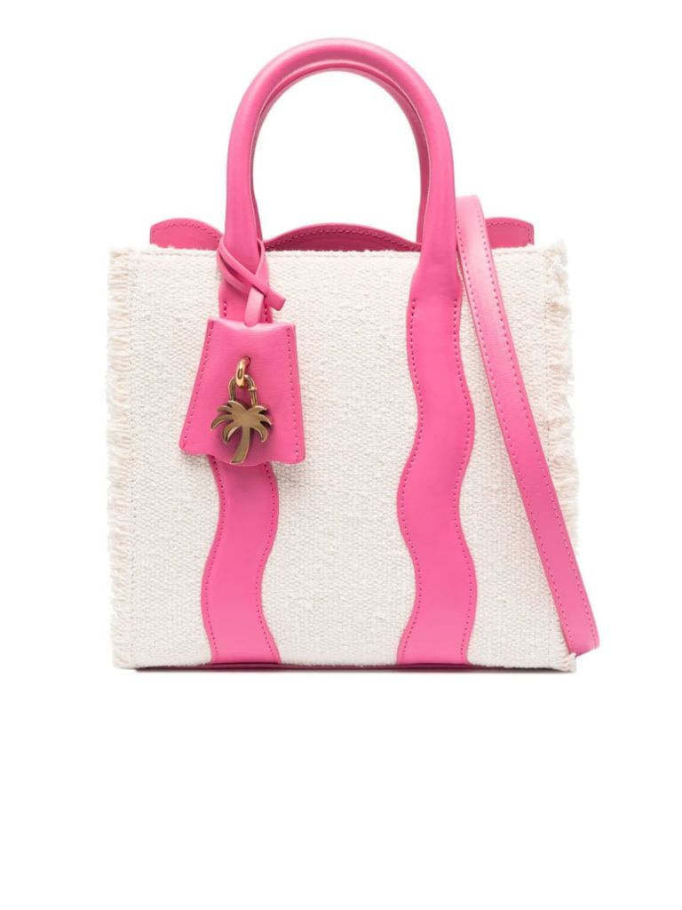 Ecru And Pink I Love Pa Tote Bag