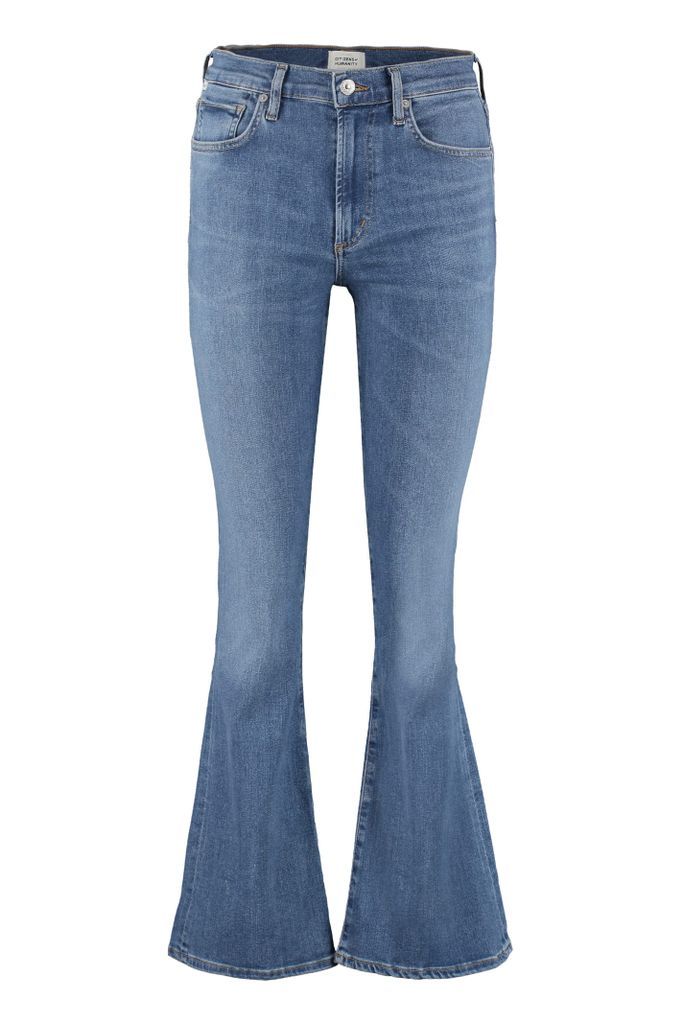 Emannuelle Flared-Slim Jeans