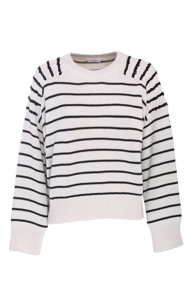 English Rib Cotton Striped Sweater