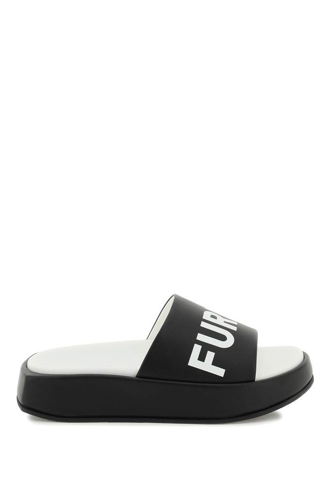 Faux Leather Slides