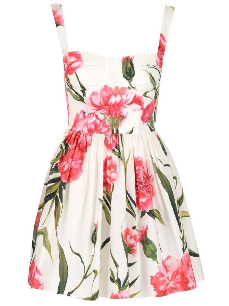Floral-Printed Sleeveless Dress