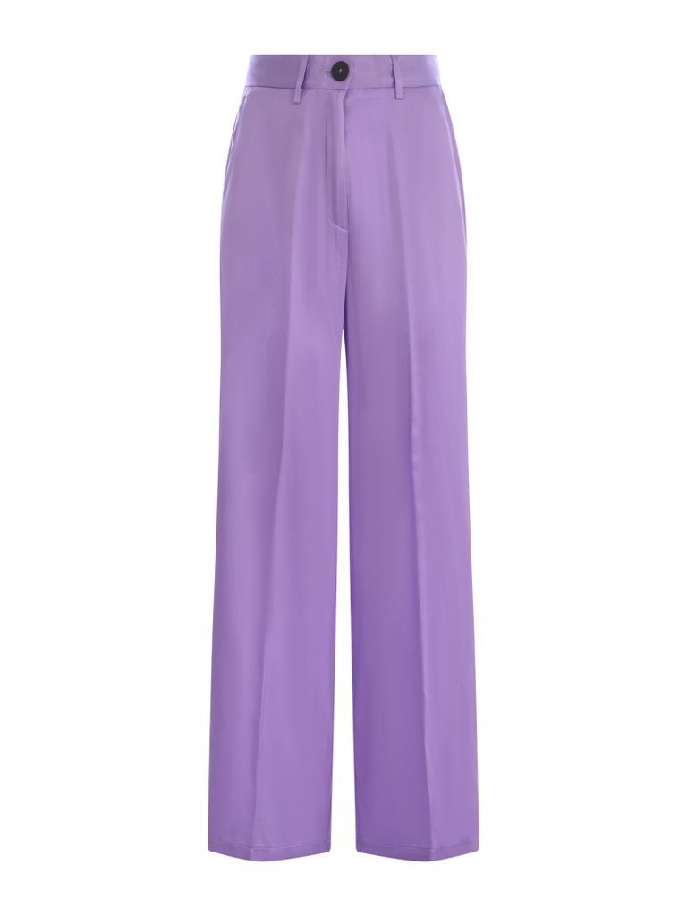 Forte_Forte Trousers Forte Forte My Pants In Silk Satin