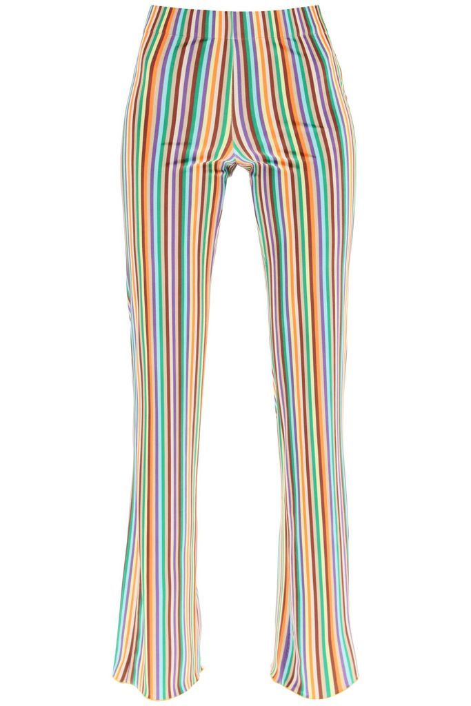 Flo Striped Velour Jersey Pants