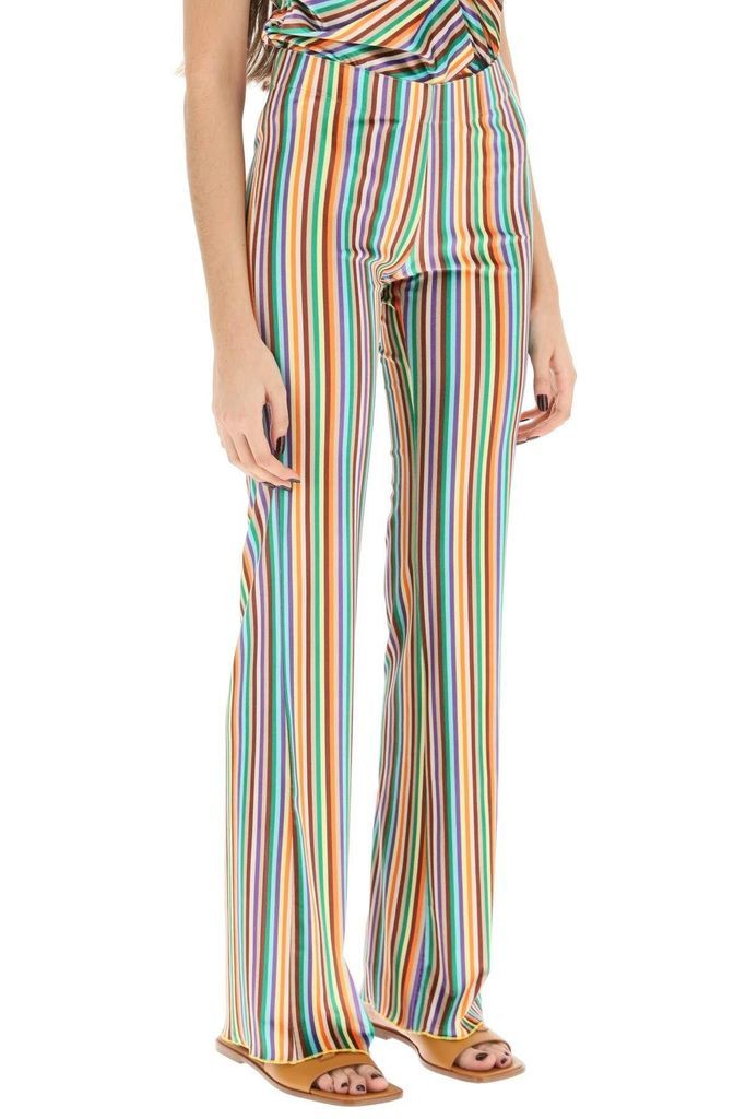 Flo Striped Velour Jersey Pants