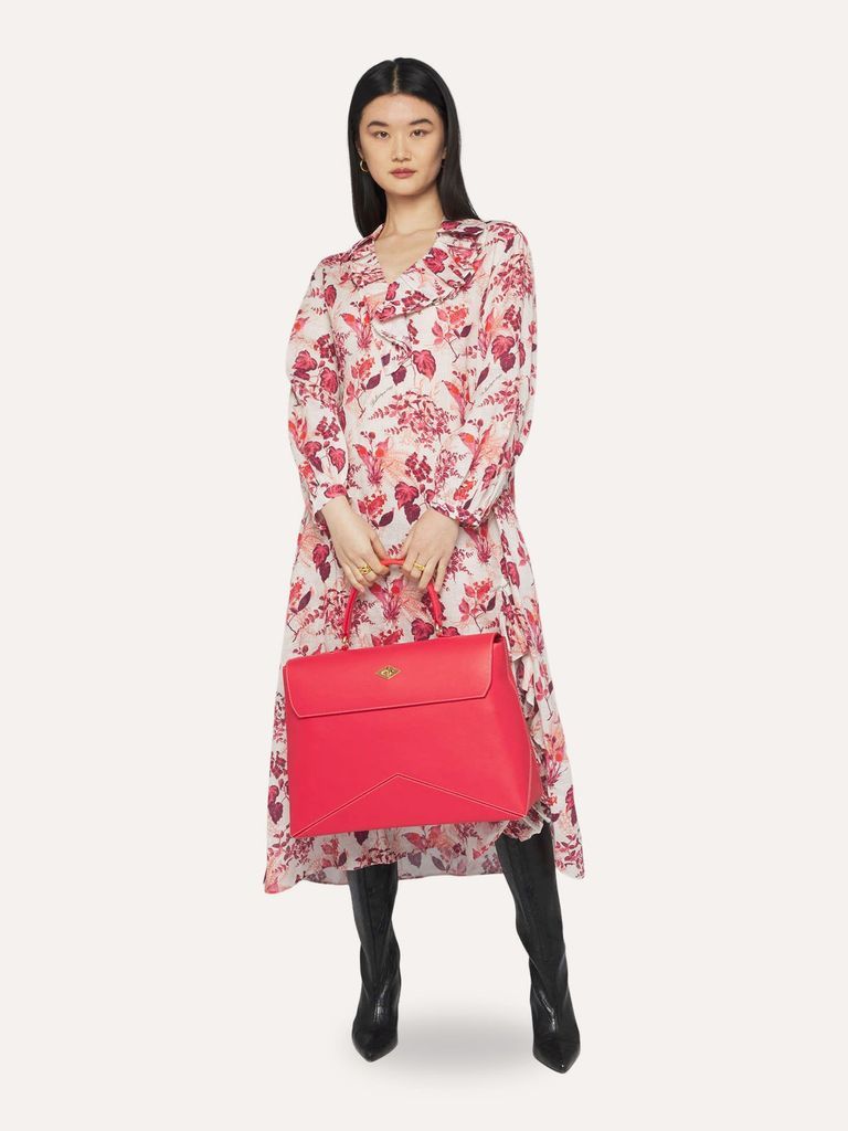 Floral Print Linen Dress