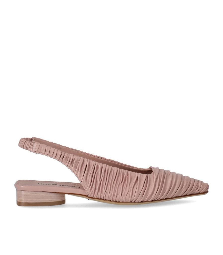 Fold Powder Pink Ballet Flat Shoe