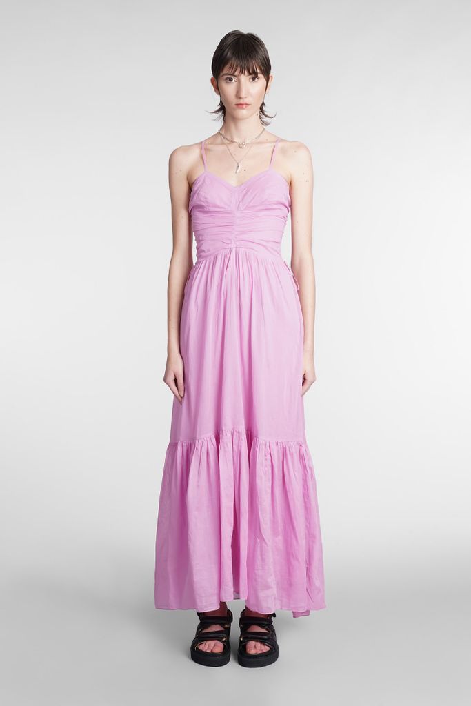 Giana Dress In Rose-Pink Cotton