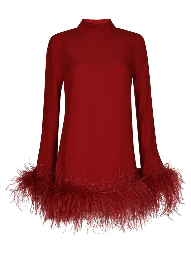 Fringe Applique Cut-Out Detail Dress