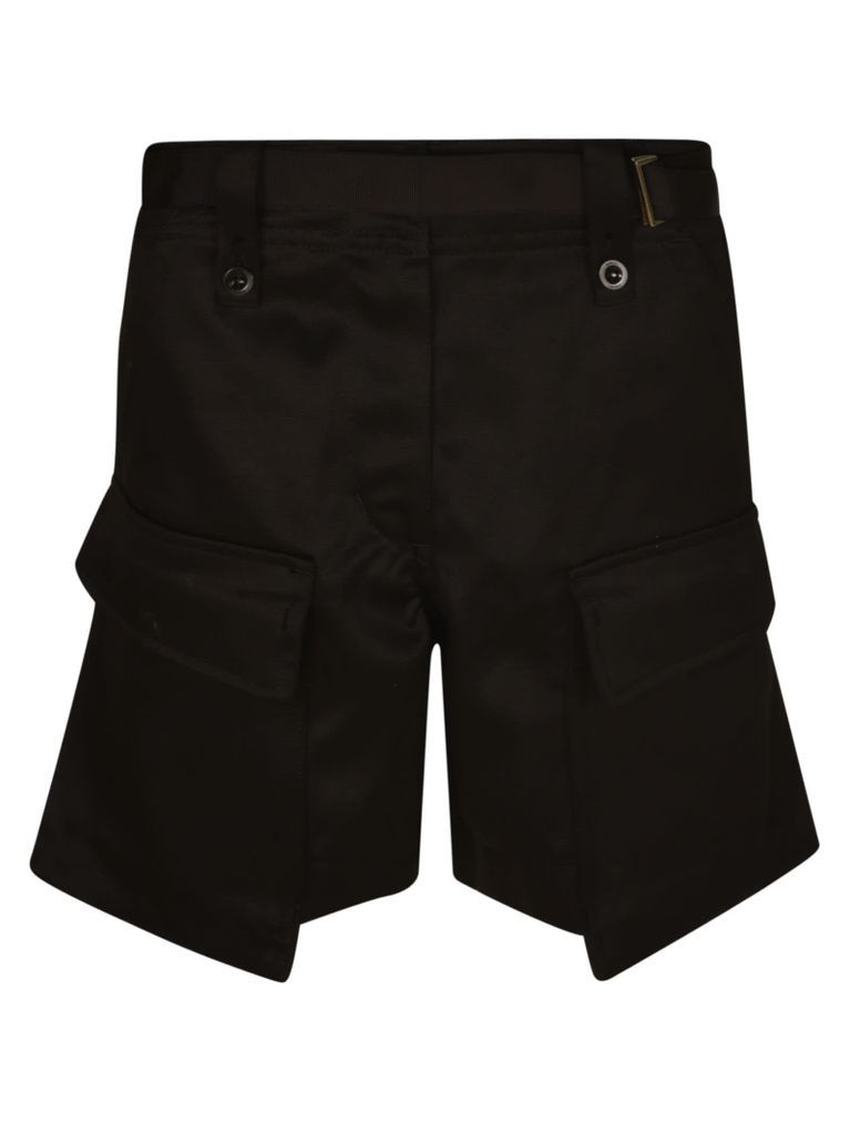 Front Pocket Belted Shorts