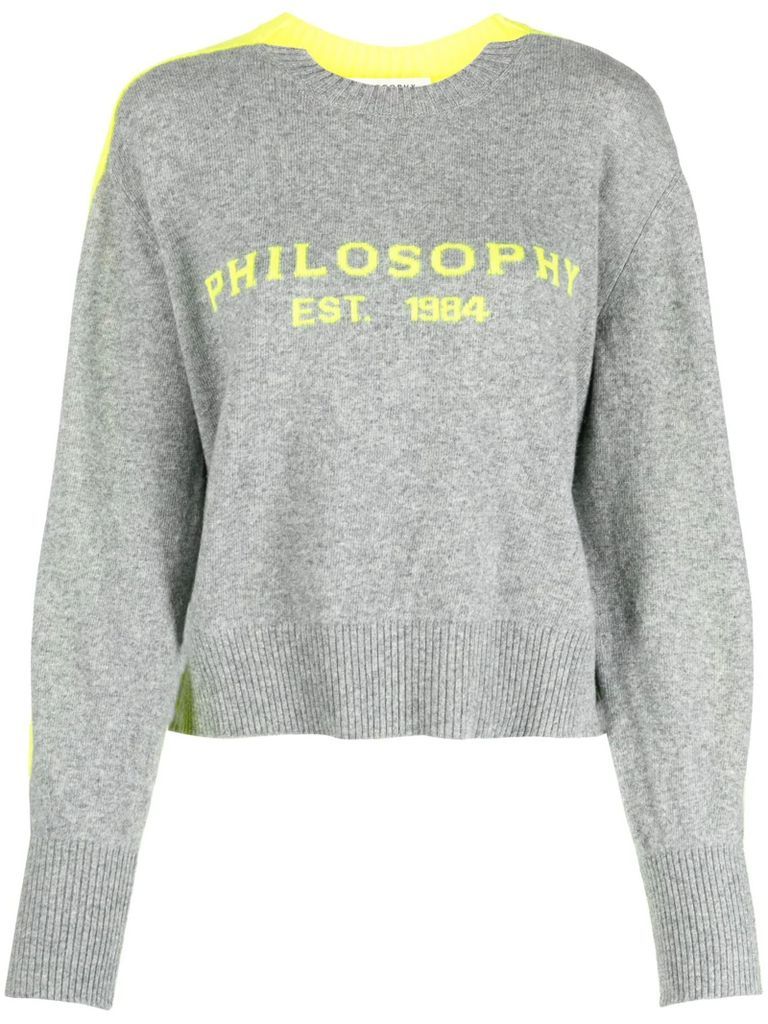 Grey Virgin Wool And Cashmere Jumper