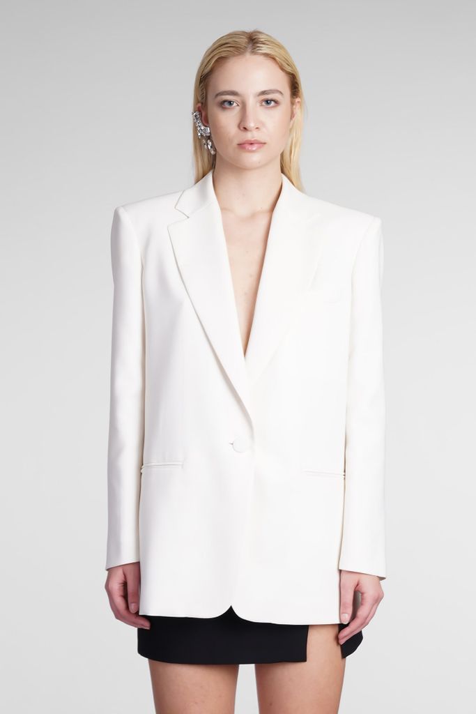 Guia Blazer In White Polyester