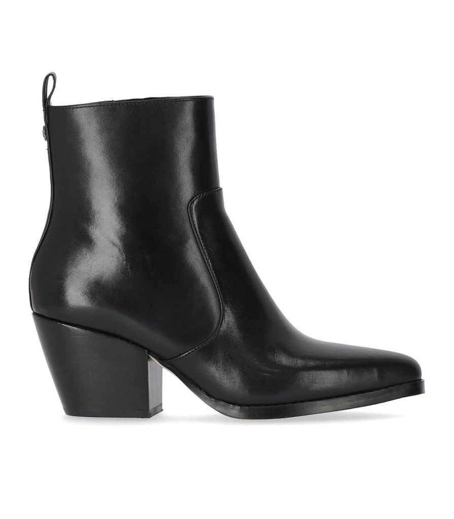 Harlow Black Texan Ankle Boot