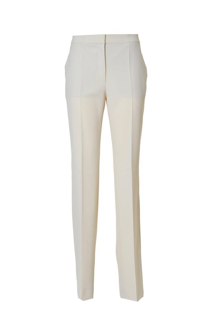 High-Waist Pleated Flared Trousers Moschino