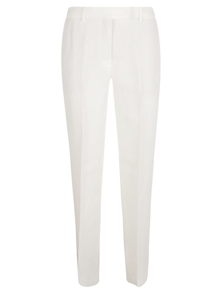 High-Waist Plain Trousers