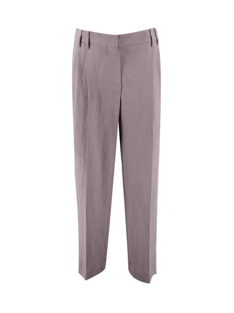High-Waisted Tailored Trousers
