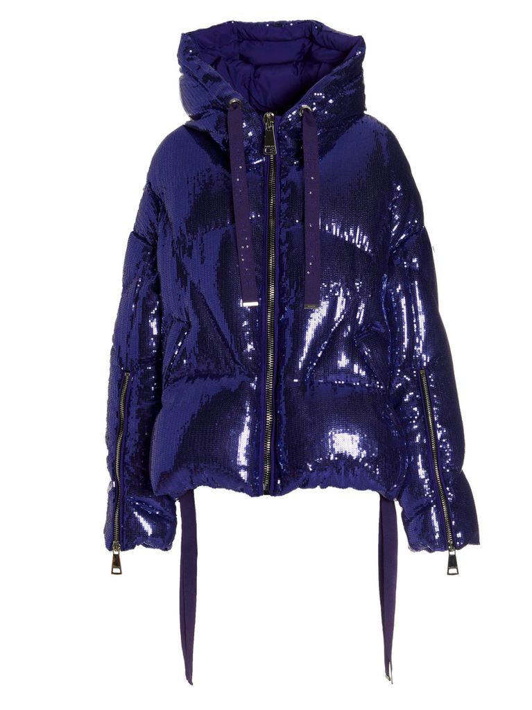 Iconic Glossy Hooded Down Jacket