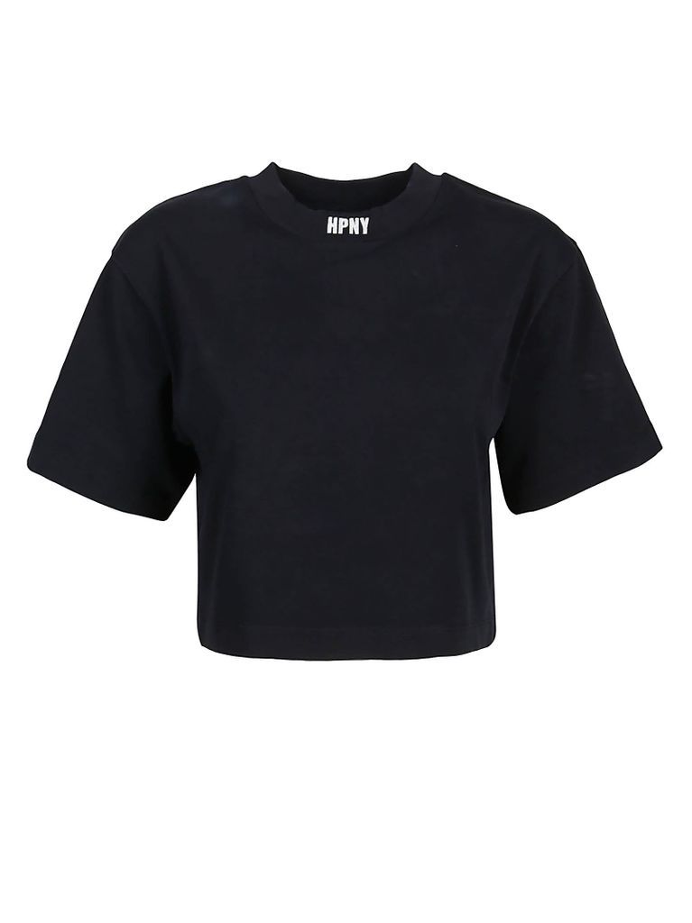 Hpny Embroidered Crop T-Shirt