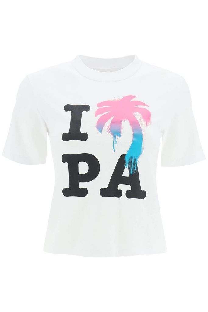 I Love Pa Cropped T-Shirt