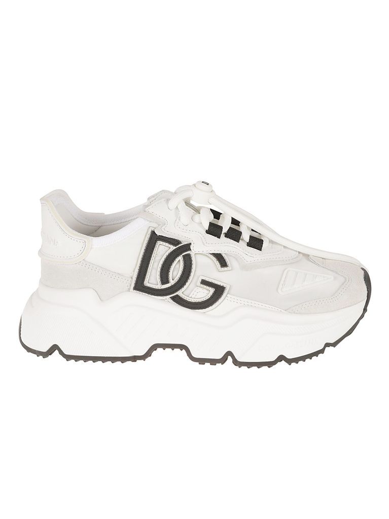 Initials Logo Lace-Up Sneakers