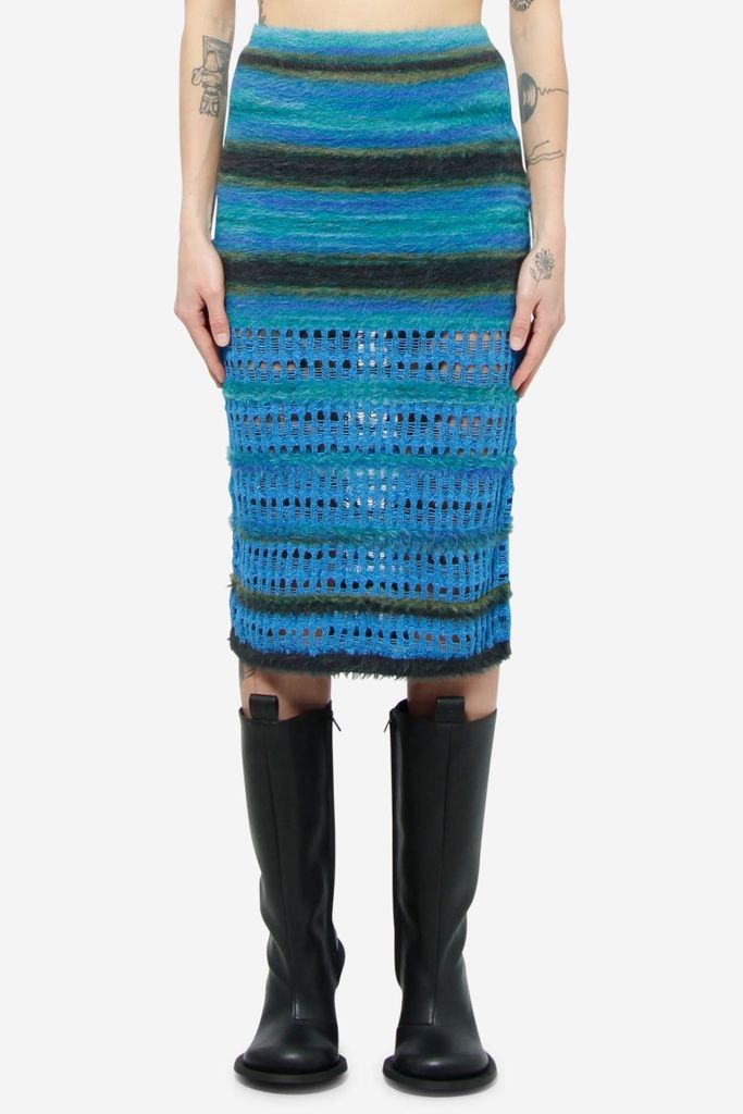 Jenny Bubble Stripe Skirt