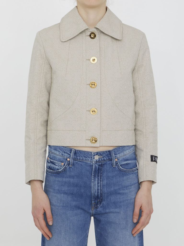 Jacquard Cotton Short Jacket