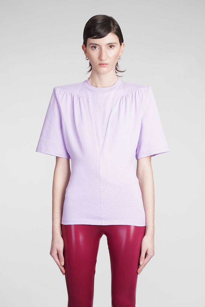 Jewel T-Shirt In Viola Cotton