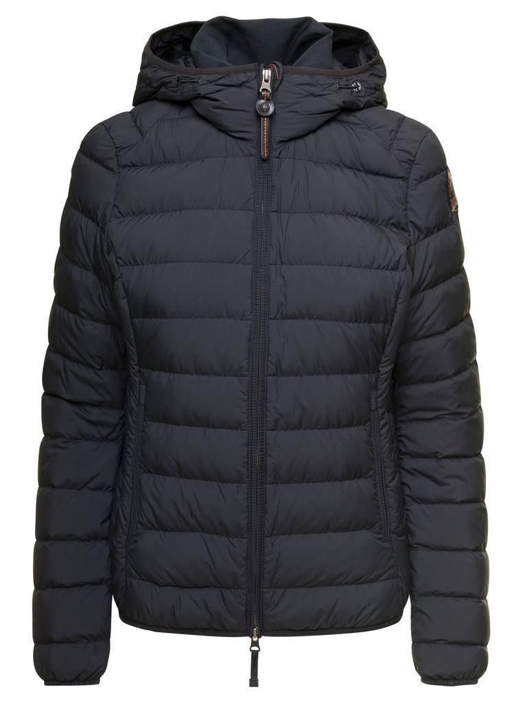 Juliet Black Quilted Down Jacket With Hood In Nylon Woman Parajumpers