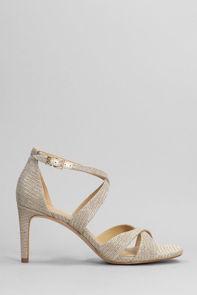 Kinsley Sandals In Gold Glitter