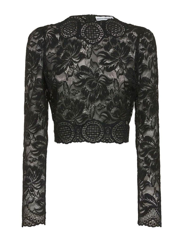 Lace Long-Sleeved Top
